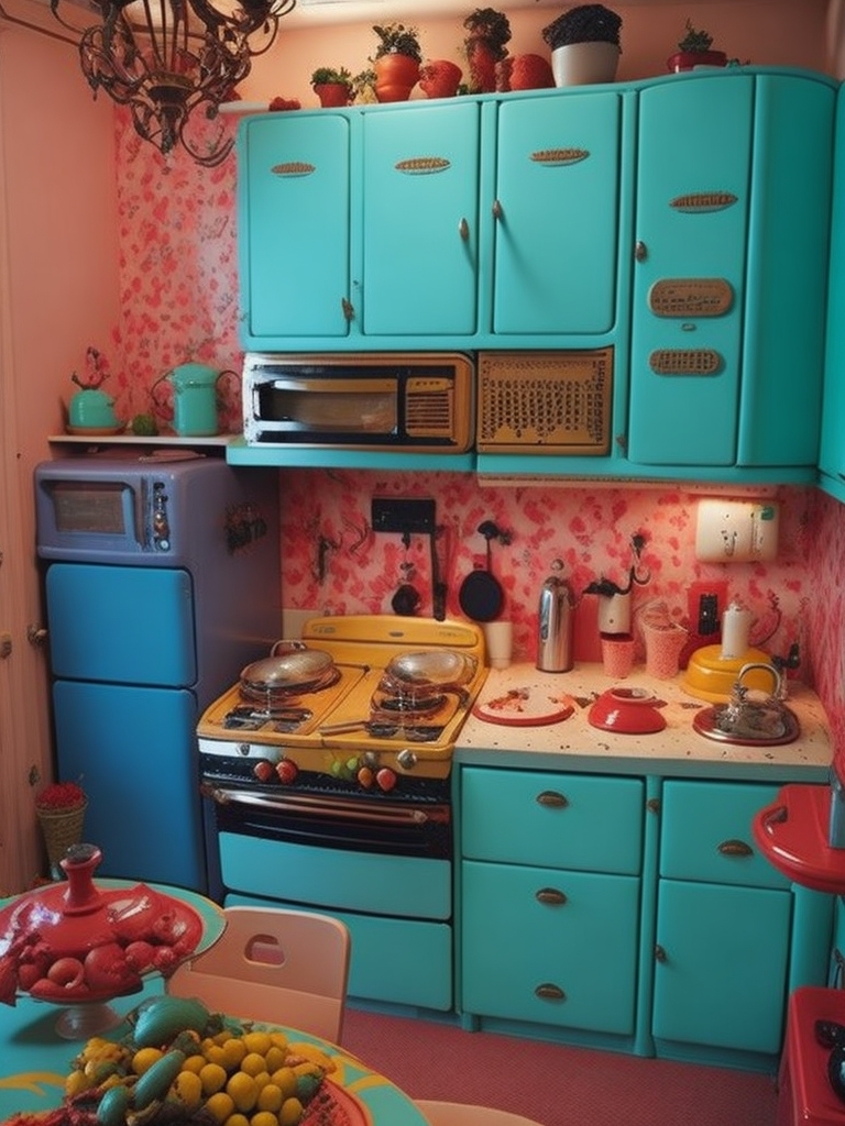Retro kitsch kitchen