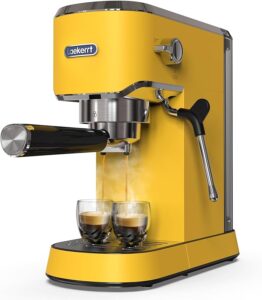 Laekerrt Vintage yellow Espresso Machine