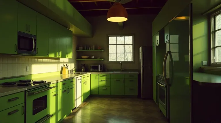 1970s Avocado Green - Kitchen